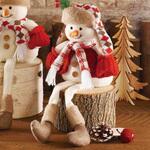 冬装飾 クリスマスデコレーション スノーマン足ブラドール ストア・エキスプレス