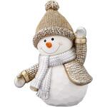 冬装飾 クリスマスデコレーション ゴールドハットスノーマンオブジェ ストア・エキスプレス