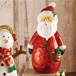 8808-168 冬装飾 クリスマスデコレーション シャインサンタオブジェ 高さ45cm ストア・エキスプレス