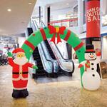 8803-1266 冬装飾 クリスマスデコレーション 特大エアブローアーチ クリスマス ストア・エキスプレス
