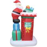 7892-5206 冬装飾 クリスマスデコレーション エアブロードール えんとつサンタ ストア・エキスプレス