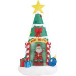 7892-5208 冬装飾 クリスマスデコレーション 特大エアブロードール サンタクリスマスツリー ストア・エキスプレス