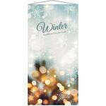 8305-6424 冬装飾 クリスマスデコレーション タペストリー ウォームウィンター ストア・エキスプレス