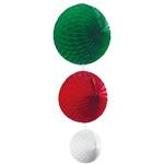 8258-5358 クリスマスデコレーション 吊り装飾 ハニカムボールセット ストア・エキスプレス