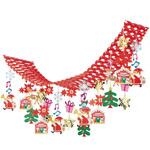 8148-706 クリスマスデコレーション 吊り装飾 ファンタジークリスマス プリーツハンガー ストア・エキスプレス