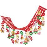 8148-4362 クリスマスデコレーション 吊り装飾 ハッピークリスマス プリーツハンガー ストア・エキスプレス