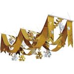 8148-4226 クリスマスデコレーション 吊り装飾 ゴールドスター デラックスペナント 長さ160cm ストア・エキスプレス