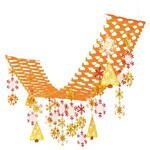 8148-4482 クリスマスデコレーション 吊り装飾 ウォームキラキラスノークリスマスツリープリーツハンガー ストア・エキスプレス