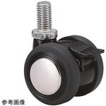 TE40JN8SCRL-12 双輪キャスター Φ40 自在ストッパー付 ネジ式 TE40シリーズ 東海キャスター