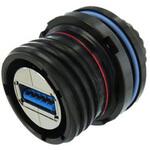 USB3FTV7ANF312 USBコネクタ A タイプ メス ジャムナット AMPHENOL