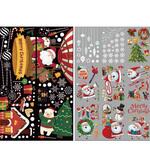 8185-3460 冬装飾 クリスマスデコレーション ウインドウステッカー 気球&クリスマス ストア・エキスプレス