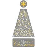 8305-1094 冬装飾 クリスマスデコレーション ウインドウシール スノーツリー ストア・エキスプレス