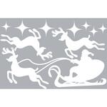 8788-90 冬装飾 クリスマスデコレーション ウインドウシール トナカイ&ソリBIG ストア・エキスプレス