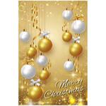 8305-6262 冬装飾 クリスマスデコレーション バックグラウンドシート クリスマスオーナメントゴールド ストア・エキスプレス