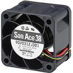 9GV0312E301 軸流ファン 電源電圧：12 V dc DC 38 x 38 x 28mm 山洋電気