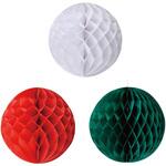 8725-2320 クリスマスデコレーション 吊り装飾 クリスマスハニカムボール ボール ストア・エキスプレス