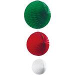 8258-5358 クリスマスデコレーション 吊り装飾 ハニカムボールセット ストア・エキスプレス