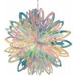 8185-3064 クリスマスデコレーション 吊り装飾 オーロラハンガー フラワーボール 直径23cm ストア・エキスプレス