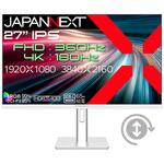 JN-IPS27G1836UF-HSPC6 27型/3840×2160/HDMI×2、DP×1、USB-C×1/ホワイト/スピーカー有/2年保証 JAPANNEXT