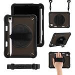 iPad mini 8.3インチ (A17 Pro/第6世代) 縦横スタンド可能 360度回転ホール 耐衝撃ケース ブラック Smart Stock