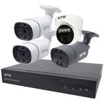 WTW塚本無線 PoE4ch録画装置+800万画素防犯カメラ3台セット 塚本無線