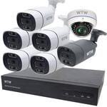 WTW塚本無線 PoE8ch録画装置+500万画素防犯カメラ8台セット 塚本無線