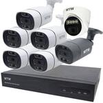 WTW塚本無線 PoE8ch録画装置+800万画素防犯カメラ6台セット 塚本無線
