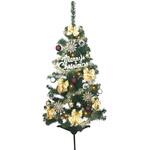 8162-2450 冬装飾 スタンダードクリスマスツリーセット ゴールド ストア・エキスプレス