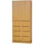 見せる収納 扉付き本棚 ワイドタイプ  a4収納対応 Memoria(メモリア)