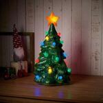 冬装飾 クリスマス用品 LED回転クリスマスツリー 高さ60cm ストア・エキスプレス