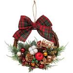 冬装飾 クリスマス用品 リボンクリスマスリース 直径23cm ストア・エキスプレス