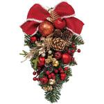 冬装飾 クリスマス用品 リボンスワッグ ストア・エキスプレス