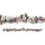 8185-2356 冬装飾 クリスマス用品 ナチュラル クリスマスガーランド ホワイト ストア・エキスプレス