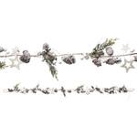 冬装飾 クリスマス用品 LEDライト付きナチュラル クリスマスガーランド ストア・エキスプレス