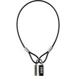 外でも使える文字合わせ錠 ワイヤー付き ハイロジック