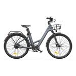 26型 自動2段変速機能付き電動アシスト自転車  フロントバスケット(ブラック)付き【組立整備済み】 ADO(A DECE OASIS)