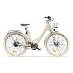 26型 自動2段変速機能付き電動アシスト自転車  フロントバスケット(シルバー)付き【組立整備済み】 ADO(A DECE OASIS)