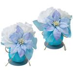 8186-512 冬装飾 クリスマス飾り ウィンターポインセチア造花ラップ ストア・エキスプレス