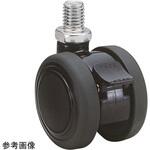 TE50N10SL-14 双輪キャスター Φ50 自在 ストッパー付 ネジ式 東海キャスター