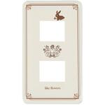 ファッションプレート ウサギ 2口用 オーム電機