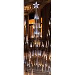 冬装飾 クリスマス イルミネーション LEDシャイニングタワーライト クリスマスツリー ホワイトゴールド ストア・エキスプレス