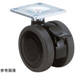 TE75WS 双輪キャスター Φ75 自在 ダブル ストッパー付 プレート式 TEシリーズ 東海キャスター