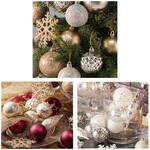 冬装飾 クリスマス用品 オーナメントセット 40個入 ストア・エキスプレス