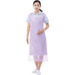 ポリエチ袖なしエプロン ピンク リーブル