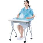 食事用エプロン シール付き ブルー リーブル