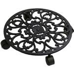 アイアン製プランタースタンドキャスター付 35cm「DECOR」(デコール) 住まいスタイル