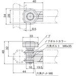 マルチコネクタインナー型 ノブボルト SUS(エスユーエス)