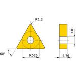 ステンレス鋼旋削加工用コーテッド超硬チップ MC/MP7100シリーズ 正三角形ネガ MP7135 三菱マテリアル