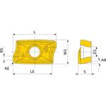 転削加工用コーテッド超硬チップ MV1000シリーズ APX4000用 三菱マテリアル