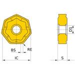 転削加工用コーテッド超硬チップ MV1000シリーズ AHX640S用 三菱マテリアル